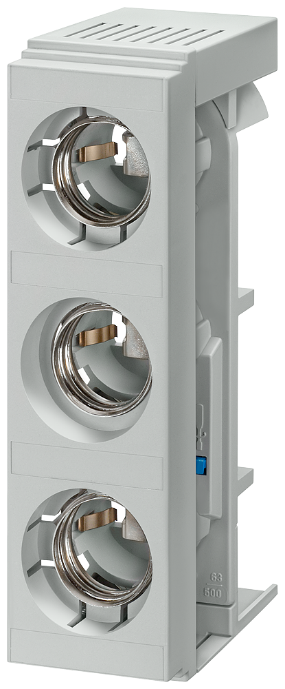 BASE MONTADA EM BARRAMENTO DIAZED SR60 3P DII 25A 500V PARA BARRAMENTOS DE 5SF6020 SIEMENS
