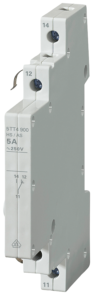 INTERRUPTOR AUXILIAR COM 1 CONTATO NORMALMENTE ABERTO E 1 CONTATO NORMALMENTE 5TT4900 SIEMENS