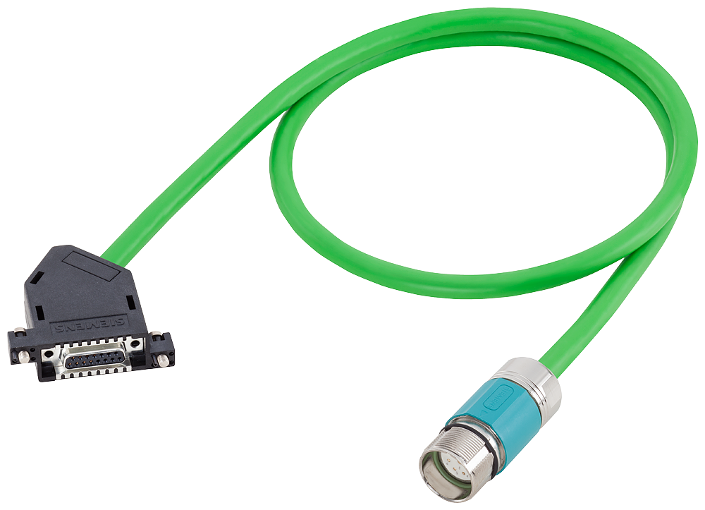 [Imagem CABO DE SINAL 11M COM CONECTORES 6FX80022CA211BB0 SIEMENS]