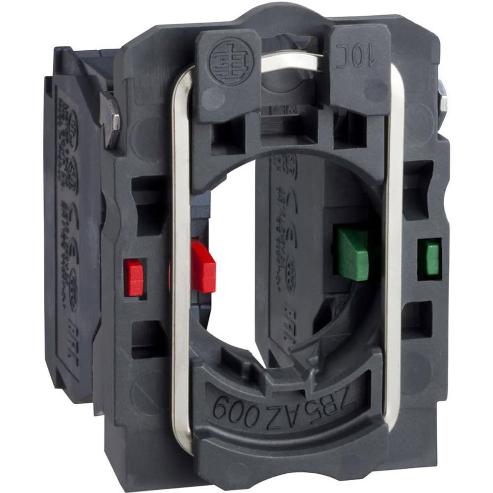 [Imagem CORPO PARA BOTÃO MODULAR PLÁSTICO NA+NF COM DEFASAGEM ZB5AZ106 SCHNEIDER]