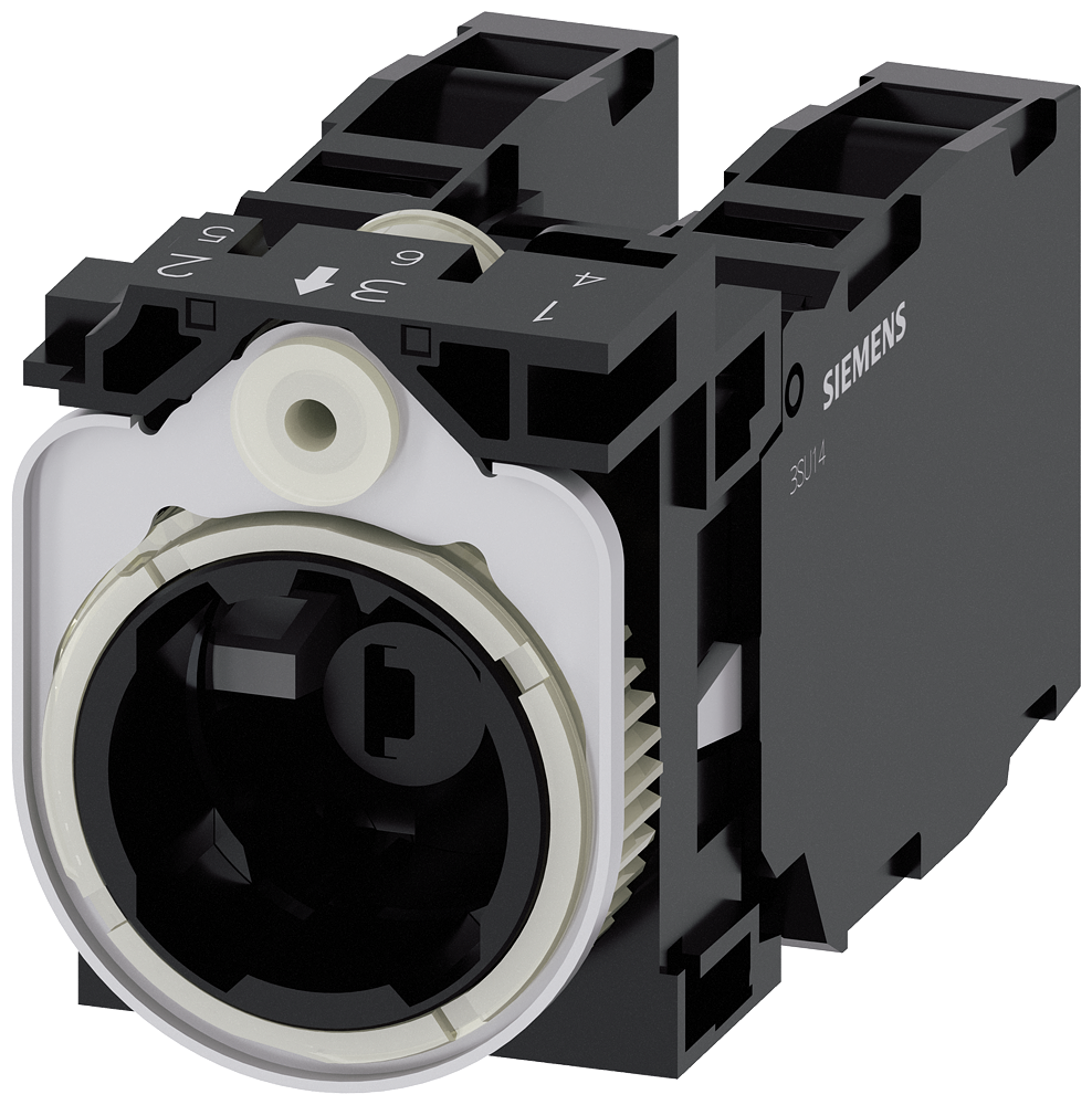 SUPORTE PARA 3 MÓDULOS 1NA+1NF 1NA+1NF MÓDULO LED BRANCO CA/CC 6-24V 3SU15011AG601LA0 SIEMENS