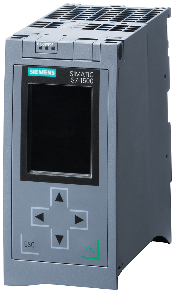 [Imagem do produto CPU 1516 3 PN/DP MEMÓRIA 1+5MB IMATIC S7-1500 6ES75163AN000AB0 SIEMENS]