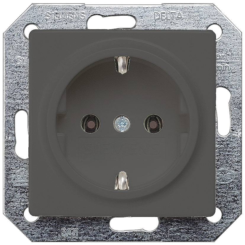 TOMADA SCHUKO CARBONO METÁLICO 5UB1921 SIEMENS