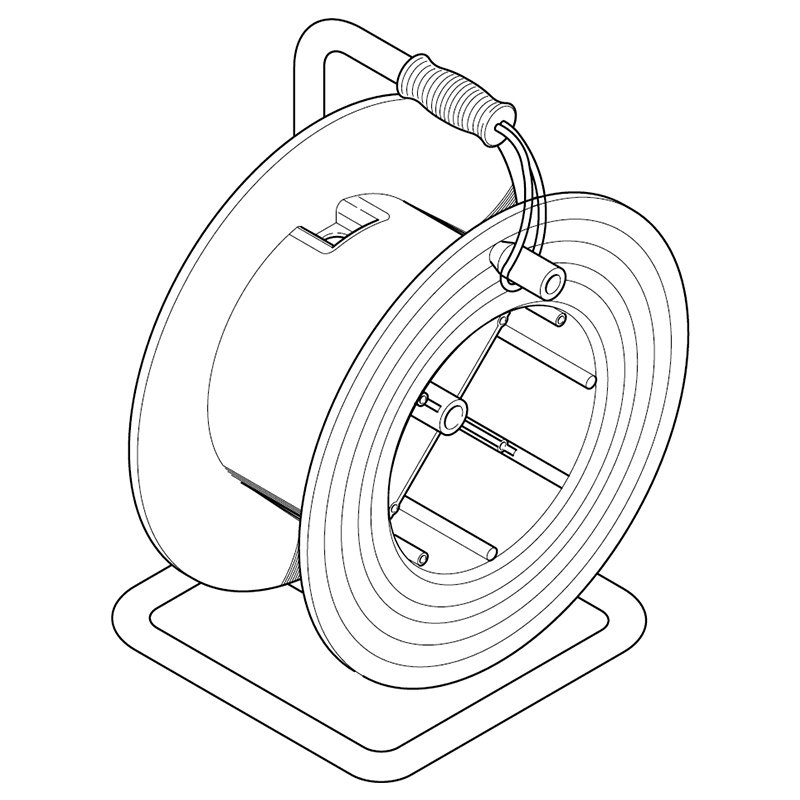 [Imagem do produto ENROLADOR DE CABOS 330 SE DISCO SC92062 SCAME]