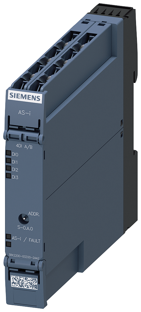 [Imagem do produto MODULO AS-I SLIMLINE 17.5MM 4E. A/B 3RK22000CE002AA2 SIEMENS]