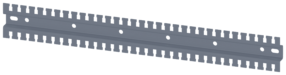 CALHA DE SUPORTE DENTADA FORMATO EM U C: 600 MM GALVANIZADA 8MF10602HC030 SIEMENS