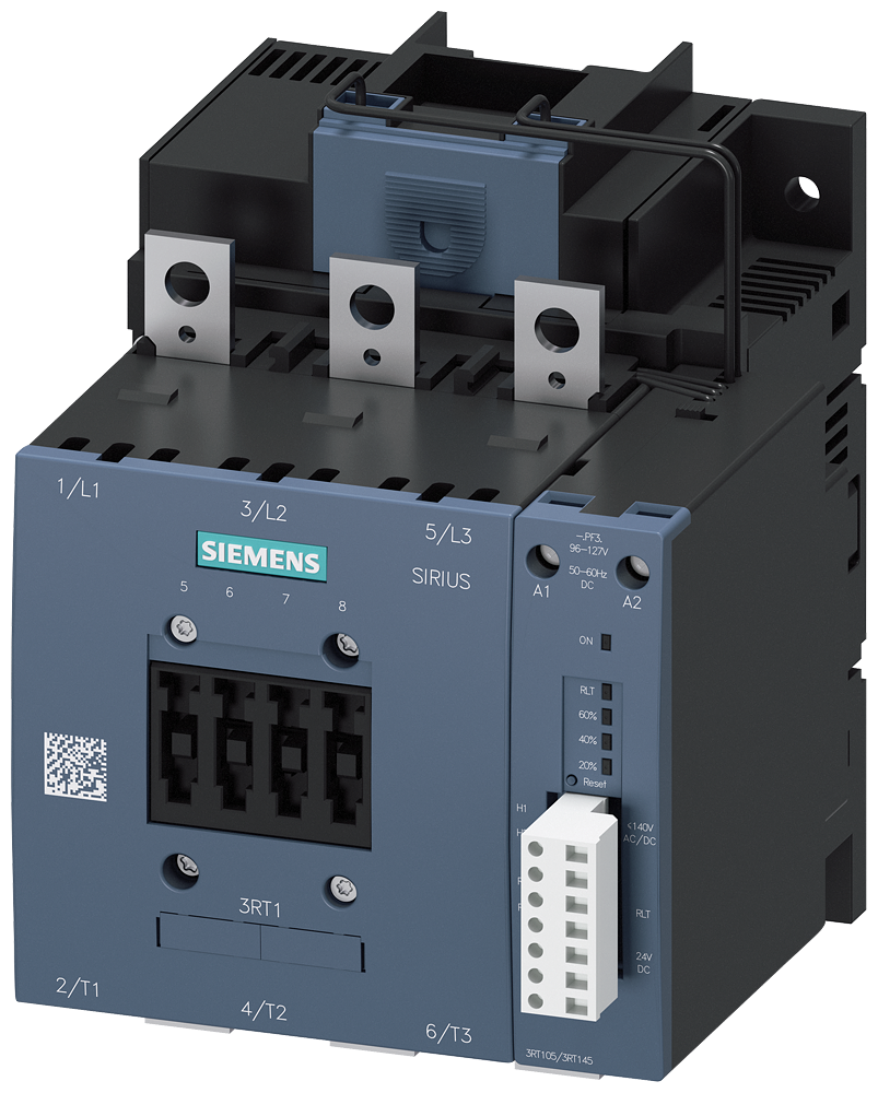 [Imagem do produto CONTATOR 3RT10 55/6PF35 AC/DC 96/127V 3RT10556PF35 SIEMENS]