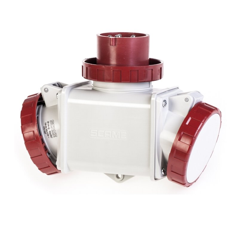 [Imagem do produto ADAPTADOR 2 TOMADAS 3P+N 380V IP66 601.1627 SCAME]