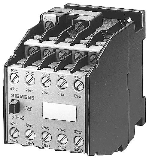 CONTATOR AUXILIAR 64E 6NO+4NC LIGAÇÃO COM FICHA PLANA COMANDO CA 110V CA 6 3TH43644MG1 SIEMENS