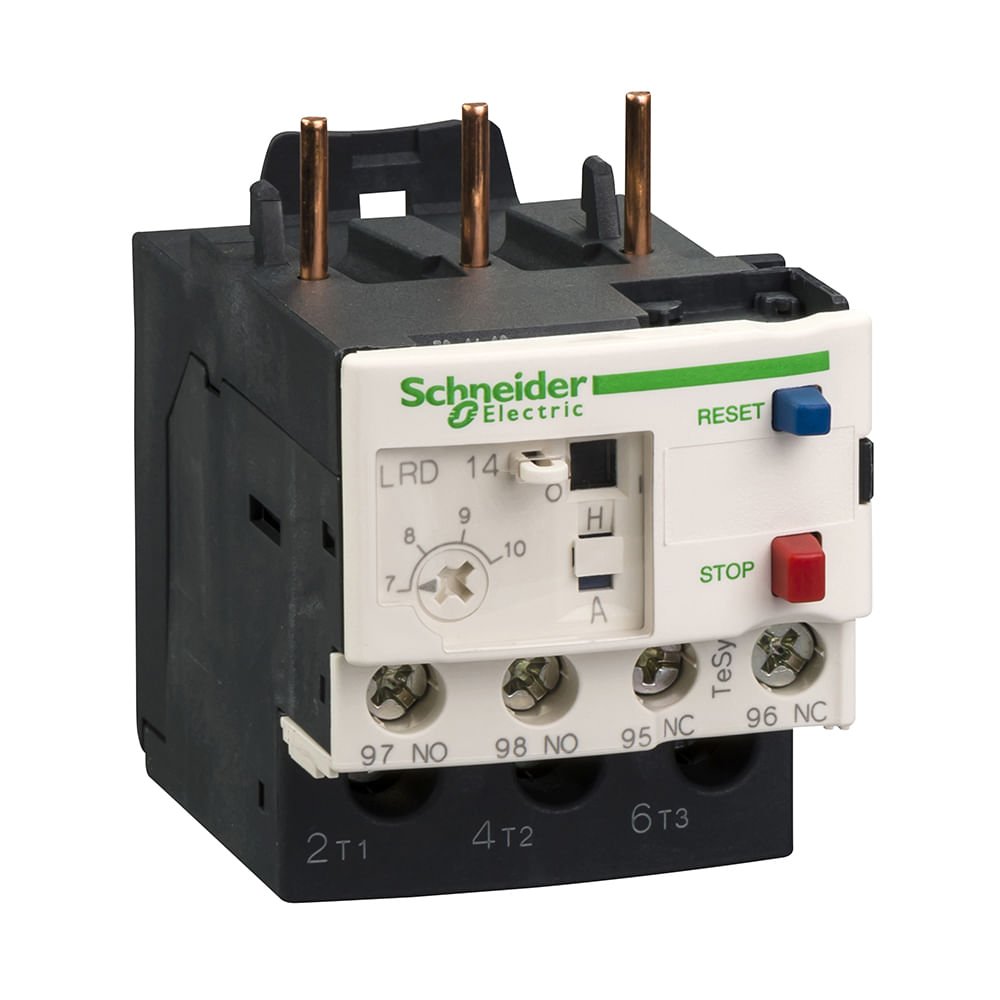 [Imagem RELE TERMICO TESYS D CLASSE 10 2.54A 1NA+1NF LRD08 SCHNEIDER]