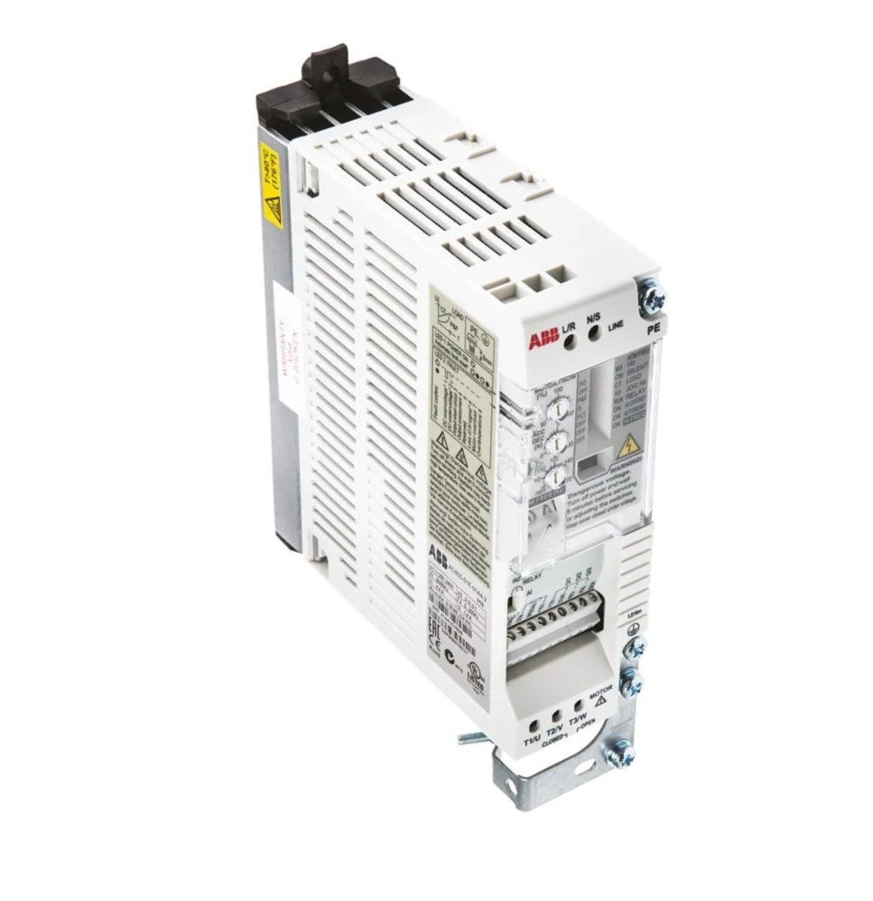 [Imagem INVERSOR DE FREQUÊNCIA MONOFÁSICO 0,25CV 0,18KW ACS55 127VCA 1,4A ACS5501N01A42 68878403 ABB]