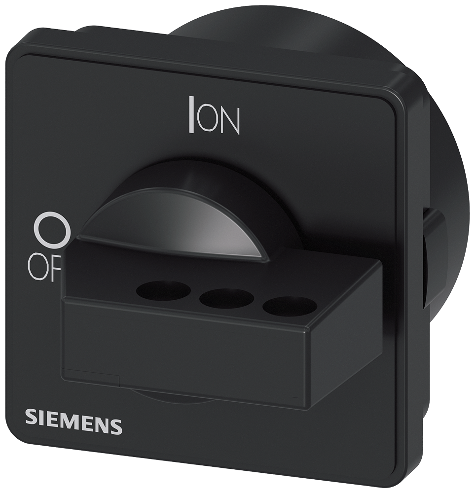 ACIONAMENTO ROTATIVO PRETO 66X66 MM BLOQUEÁVEL PARA FIXAÇÃO FRONTAL DE QUA 3LD93432C SIEMENS
