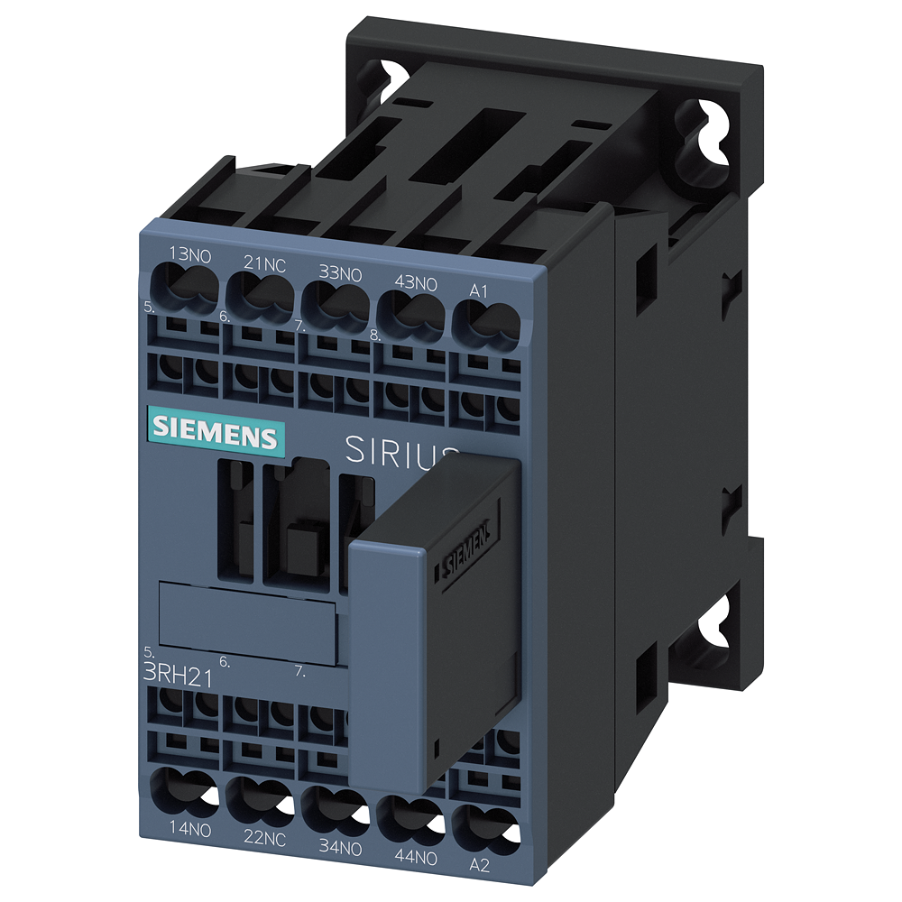 CONTATOR AUXILIAR 3NA+1NF AC 230V 50/60HZ S00 BORNE DE MOLA COM ELEMEN 3RH21312EP00 SIEMENS