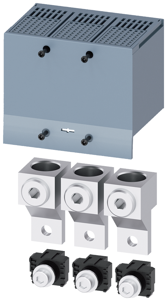 [Imagem TERMINAL PARA CONDUTOR DE SEÇÃO CIRCULAR GRANDE 3 PEÇAS ACESSÓRIOS PARA: 3VA2 3VA92230JJ13 SIEMENS]