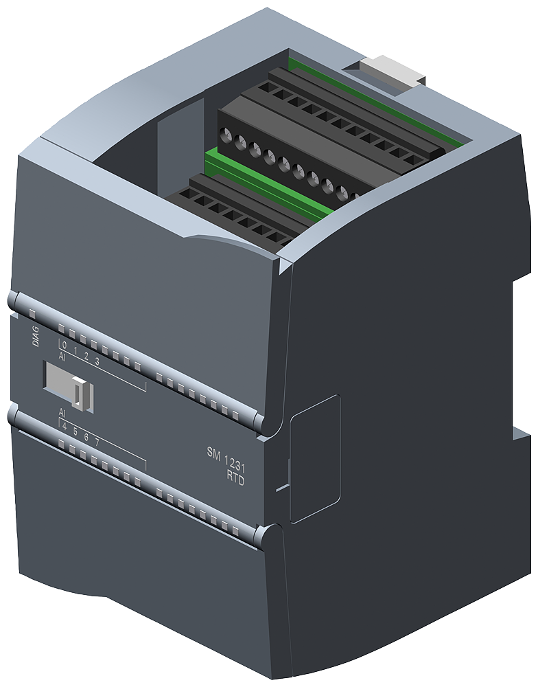 [Imagem S7-1200: SM 1231 RTD, 8 AI 6ES72315PF320XB0 SIEMENS]