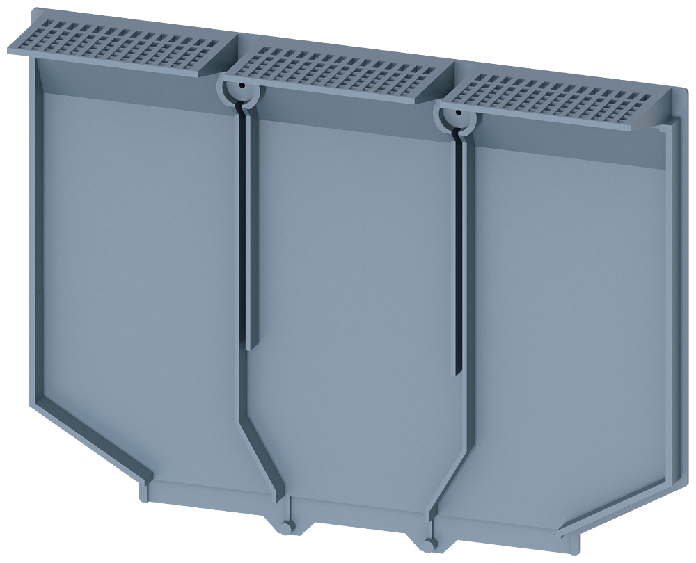 [Imagem PLACA ISOLANTE EXPANDIDA DE 3 POLOS 1 PEÇA ACESSÓRIOS PARA: 3VA1 400/630 3VA2 3VA94810WK30 SIEMENS]