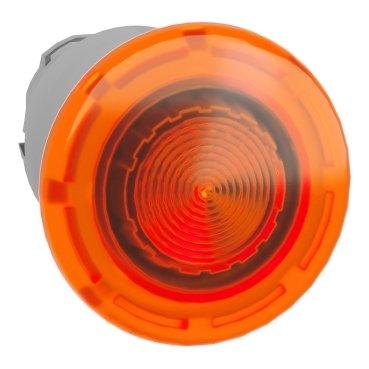[Imagem CABEÇOTE PARA BOTÃO LUMINOSO MODULAR Ø22MM METÁLICO COGUMELO Ø40MM PARA LED INTEGRAL LARANJA ZB4BW453 SCHNEIDER]