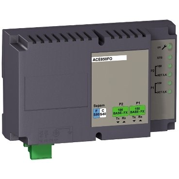[Imagem do produto MODULO DE COMUNICACAO IEC61850 COM 2 PORTAS TP 59658 SCHNEIDER]