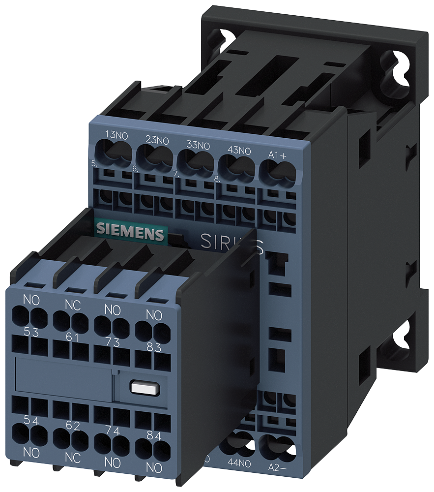 CONTATOR AUXILIAR 7NA+1NF DC24V S00 BORNE DE MOLA COM DÍODO 3RH23712FB40 SIEMENS
