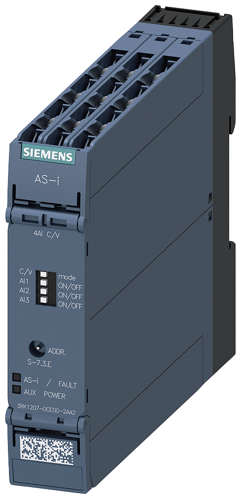 [Imagem do produto MODULO AS-I SLIMLINE ANALOG 4E-C/V 3RK12070CE002AA2 SIEMENS]