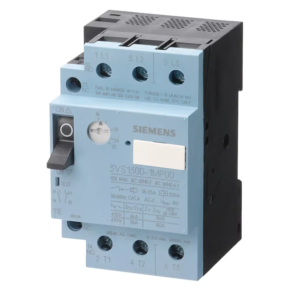 [Imagem DISJUNTOR MOTOR 3VS13 18-25 A 1NA1NF 3VS13001MP00 SIEMENS]