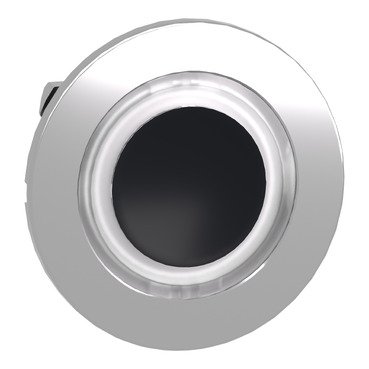 [Imagem CABEÇOTE PARA BOTÃO LUMINOSO FACEADO Ø30MM METÁLICO RETORNO POR MOLA COM ARO LUMINOSO BRANCO ZB4FW913 SCHNEIDER]