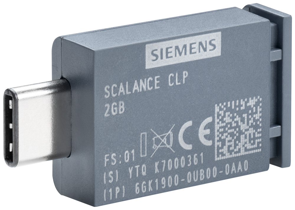 SWITCH SCALANCE CLP EEC 2GB MÍDIA DE TROCA P. SUBST.FÁCIL DOS DISP. LP PINTADA 6GK19000UQ000AA0 SIEMENS