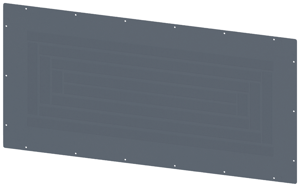 TETO COM ABERTURAS DE VENTILAÇÃO IP40 L: 1200 MM P: 600 MM GALV 8MF10262UD300A SIEMENS