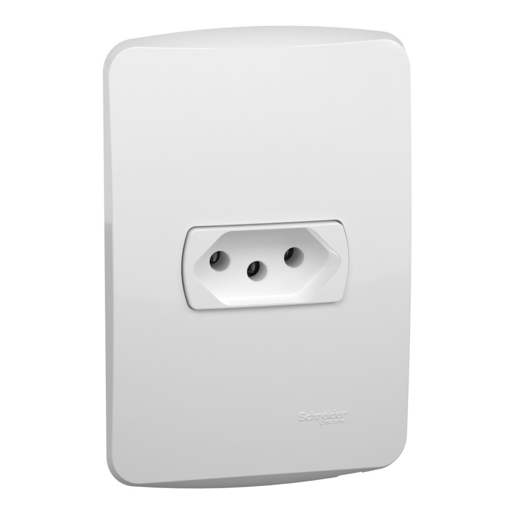 [Imagem CONJUNTO TOMADA 2P+T 20A 250V PL/BR S3B60350 SCHNEIDER]