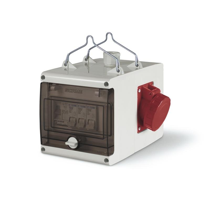 [Imagem do produto ADAPTADOR 3 SAÍDAS+ INT. SEM CABO IP66 623.3500-063 SCAME]