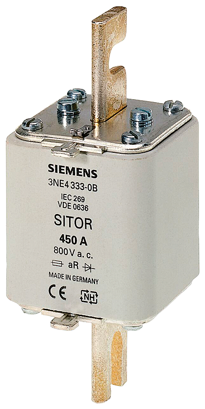 [Imagem FUSÍVEL SITOR T.2 450A 800V 3NE43330B SIEMENS]