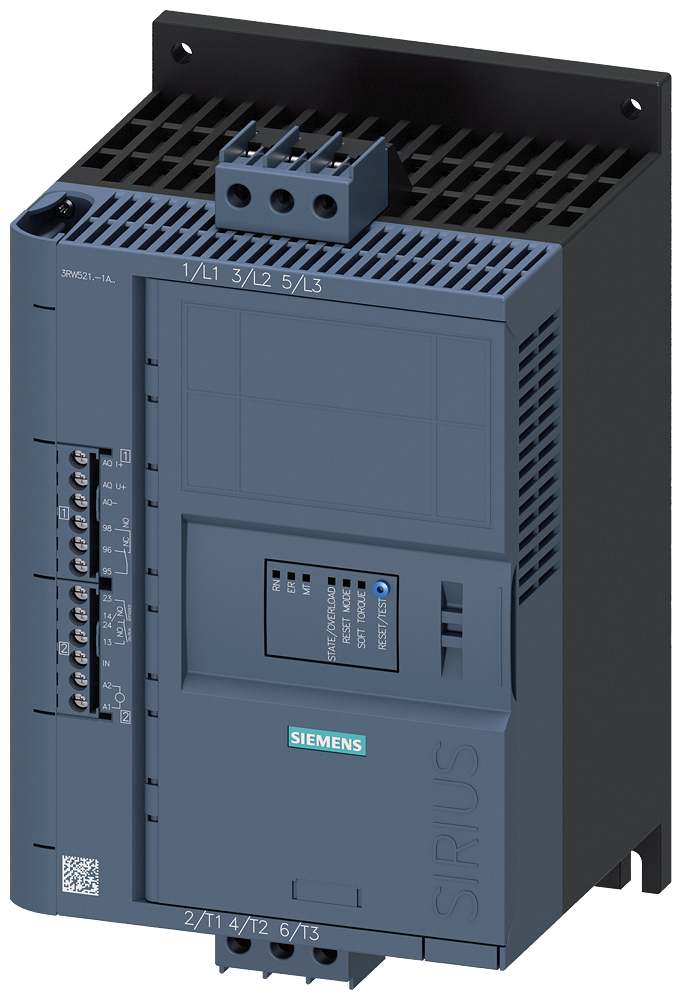 [Imagem do produto CHAVE DE PARTIDA TRIFÁSICO 5,5KW 13A 200/480V 50/60HZ 3RW52131AC14 SIEMENS]