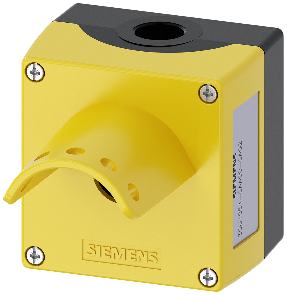 CARCAÇA PARA APARELHO DE COMANDO 22MM REDONDA METAL AMARELO 1 PONTO DE C 3SU18510AA000AG2 SIEMENS