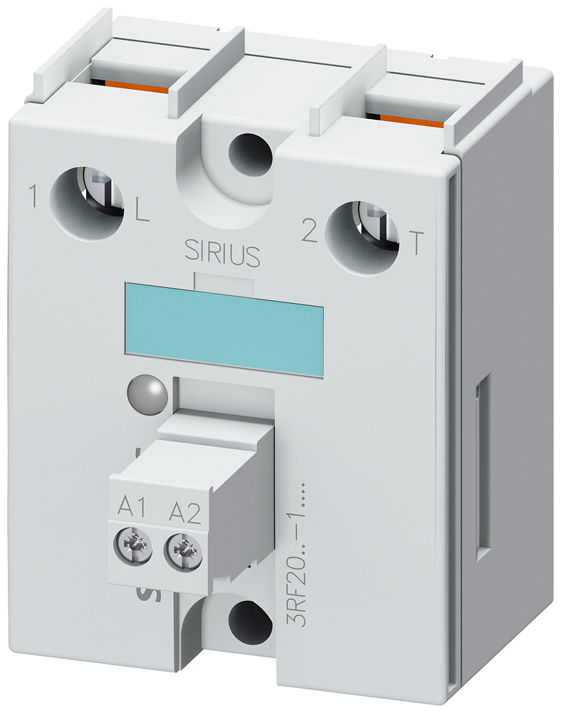 [Imagem do produto RELÉ SEMICONDUTOR 3RF2, MONOFÁSICO, L=45MM, 70A 24-230V/24V CC 3RF20701AA02 SIEMENS]