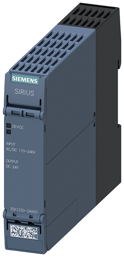 [Imagem do produto DISPOSITIVO DE COMUTAÇÃO DE SEGURANÇA ALIM. DE CORRENTE PARA 3SK1 ADVANCED LI 3SK12302AW20 SIEMENS]