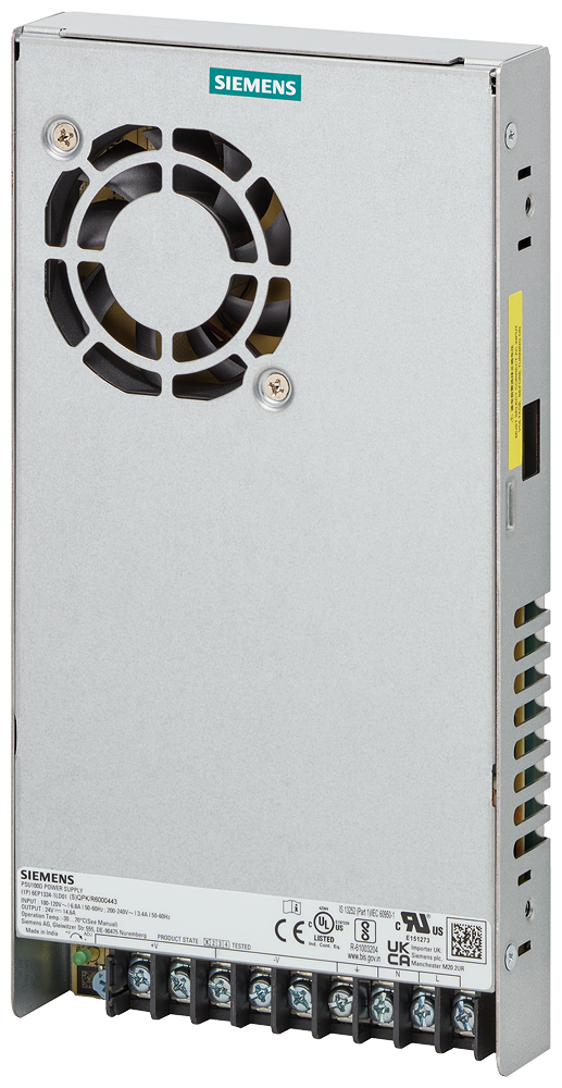 [Imagem ALIMENTAÇÃO DE CORRENTE SITOP PSU100D, MONOFÁSICA 24 V CC/14,6 A PARA MONTAGE 6EP13341LD01 SIEMENS]