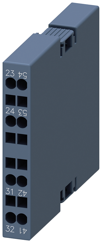 [Imagem do produto INTERRUPTOR AUXILIAR ELETRONICAMENTE ADEQUADO, LATERAL, PASSAGENS DE CORRENTE 3RH29112DE11 SIEMENS]