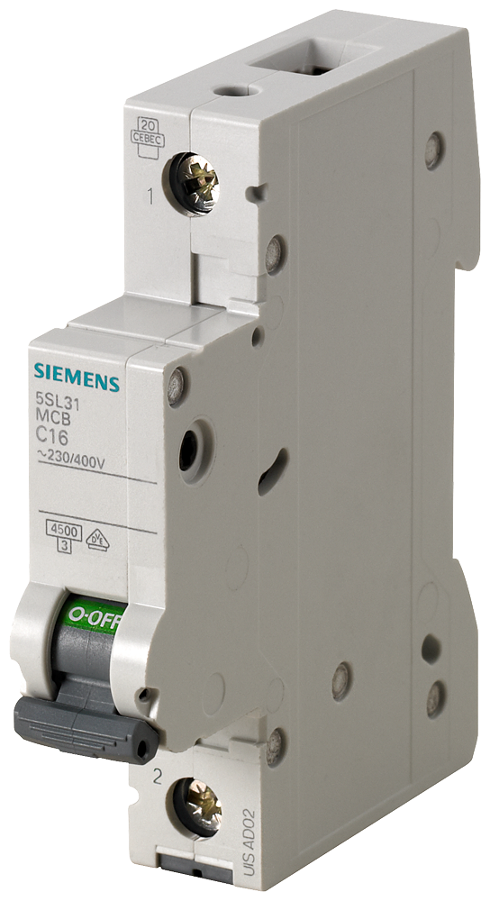 MINIDISJUNTOR 230/400V 4,5KA DE 1 POLO C 0,5A 5SL31057 SIEMENS