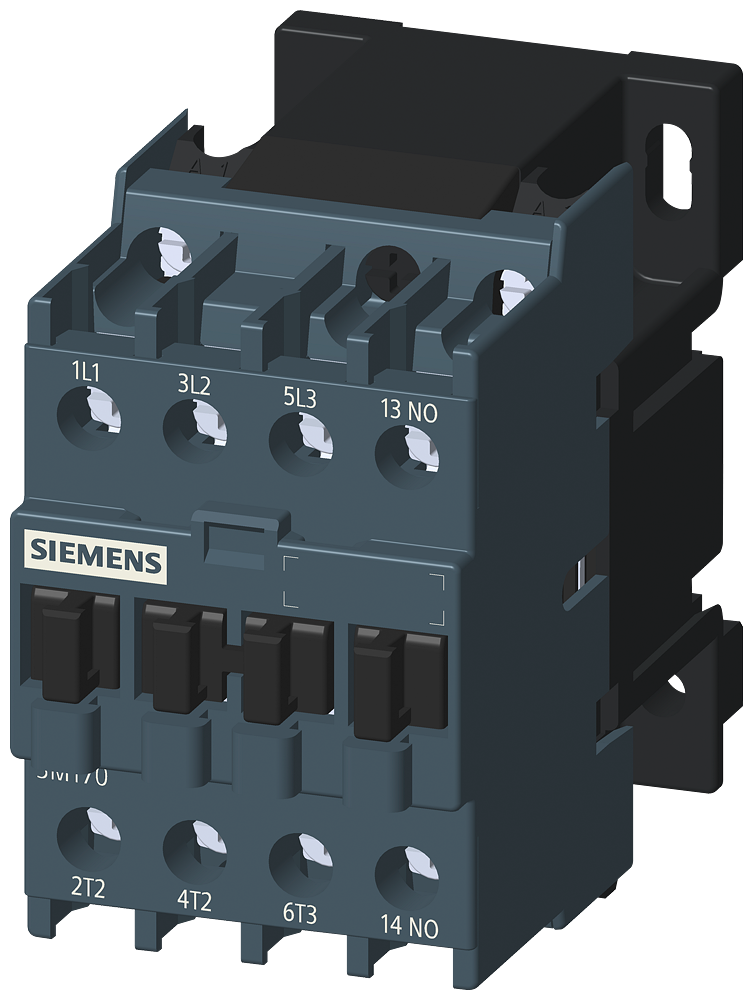 CONTATOR DE POTÊNCIA 3P AC3:6A 1NA 400 VCA 50/60 HZ CIRCUITO PRINCIPAL: PARAF 3MT70060AA100AV2 SIEMENS