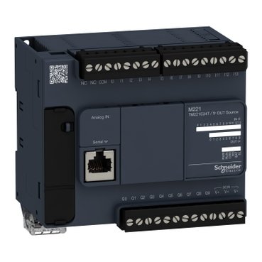 [Imagem do produto CONTROLADOR LOGICO PROGRAMÁVEL MODICON M221, 24 E/S TM221C24T SCHNEIDER]