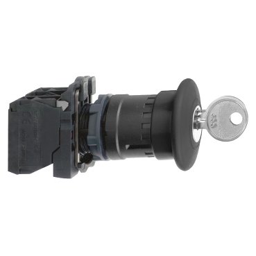 [Imagem BOTÃO 22MM PLÁSTICO  SOCO GIRAR PARA DEST XB5AS421 SCHNEIDER]