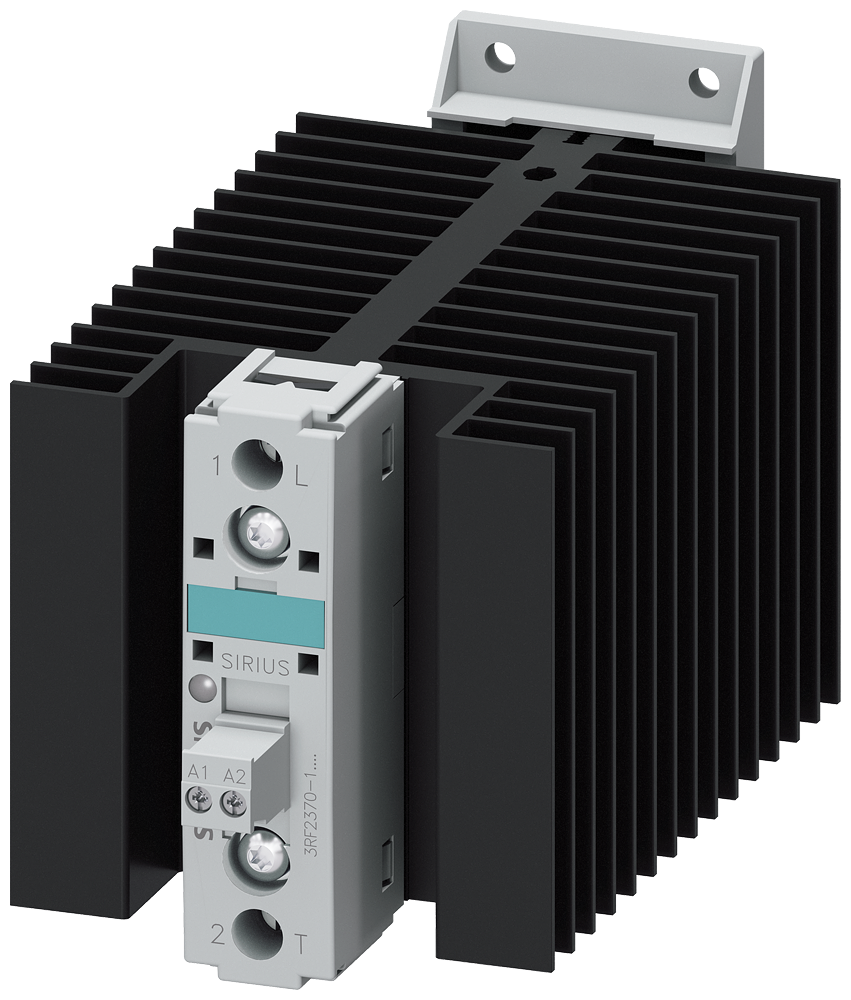 [Imagem do produto CONTATOR A SEMICONDUTOR 3RF2, MONOFÁSICO CA51 70A/CA 15 27,5A 24-230V/24V CC 3RF23701BA02 SIEMENS]