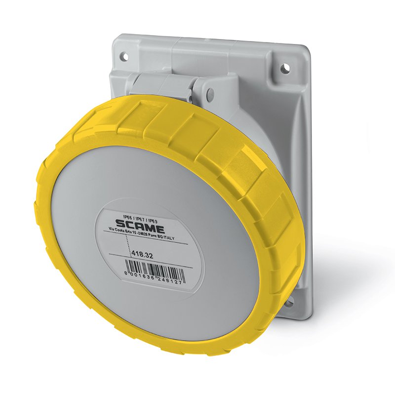 [Imagem do produto TOMADA FIXA  3P+T IP66/IP67 32A 4H 418.3261 SCAME]