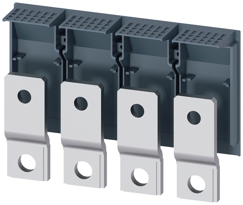 PROLONGAMENTO DE CONEXÃO LADO FRONTAL 4 PEÇAS ACESSÓRIOS PARA: 3VA6 150/250 3 3VA92740QB00 SIEMENS