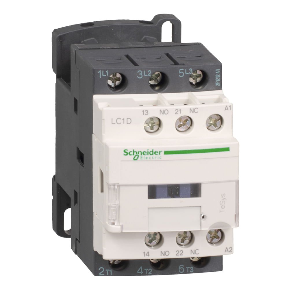 [Imagem CONTATOR TRIPOLAR 12A 1NA+1NF 24VCA LC1D12B7 SCHNEIDER]