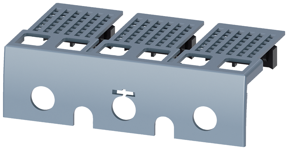 [Imagem TAMPA DE TERMINAL DE 3 POLOS 1 PÇ. COM FUROS PARA TESTE DE TENSÃO ACESSÓRIOS ... 3VA92710WD31 SIEMENS]