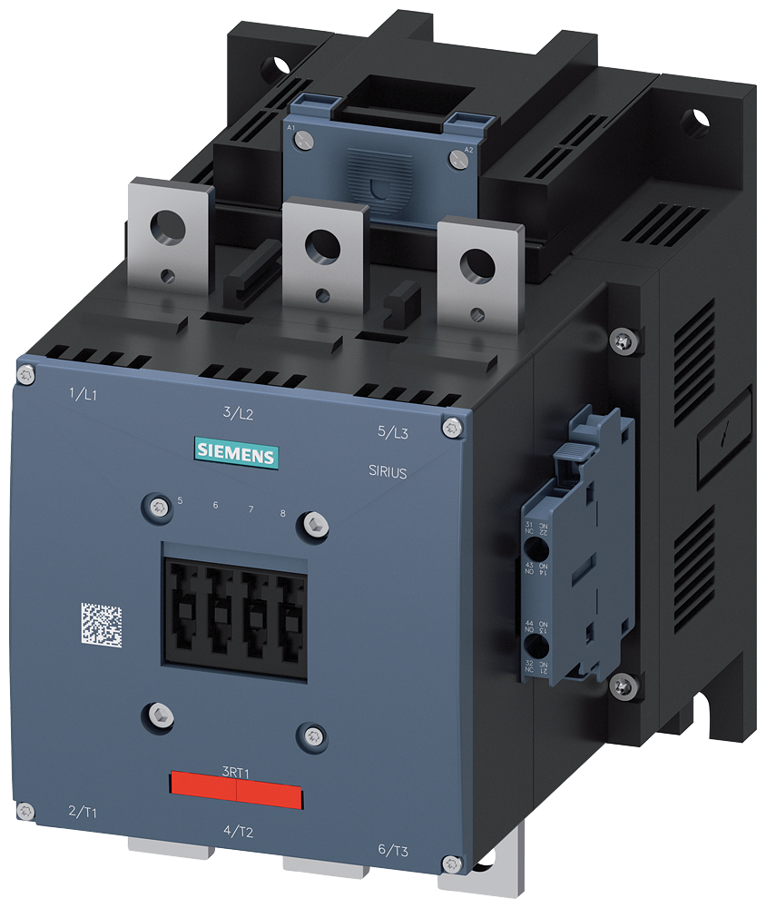 CONTATOR AC-3E 400A/200KW/400V 3 POLOS AC/DC220-240V 2NA+2NF CALHA DE 3RT10756AP363PA0 SIEMENS