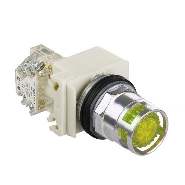 [Imagem BOTÃO 30MM METÁLICO LUMINOSO GUARDA ALTA LED 9001K3L7LYYH13 SCHNEIDER]