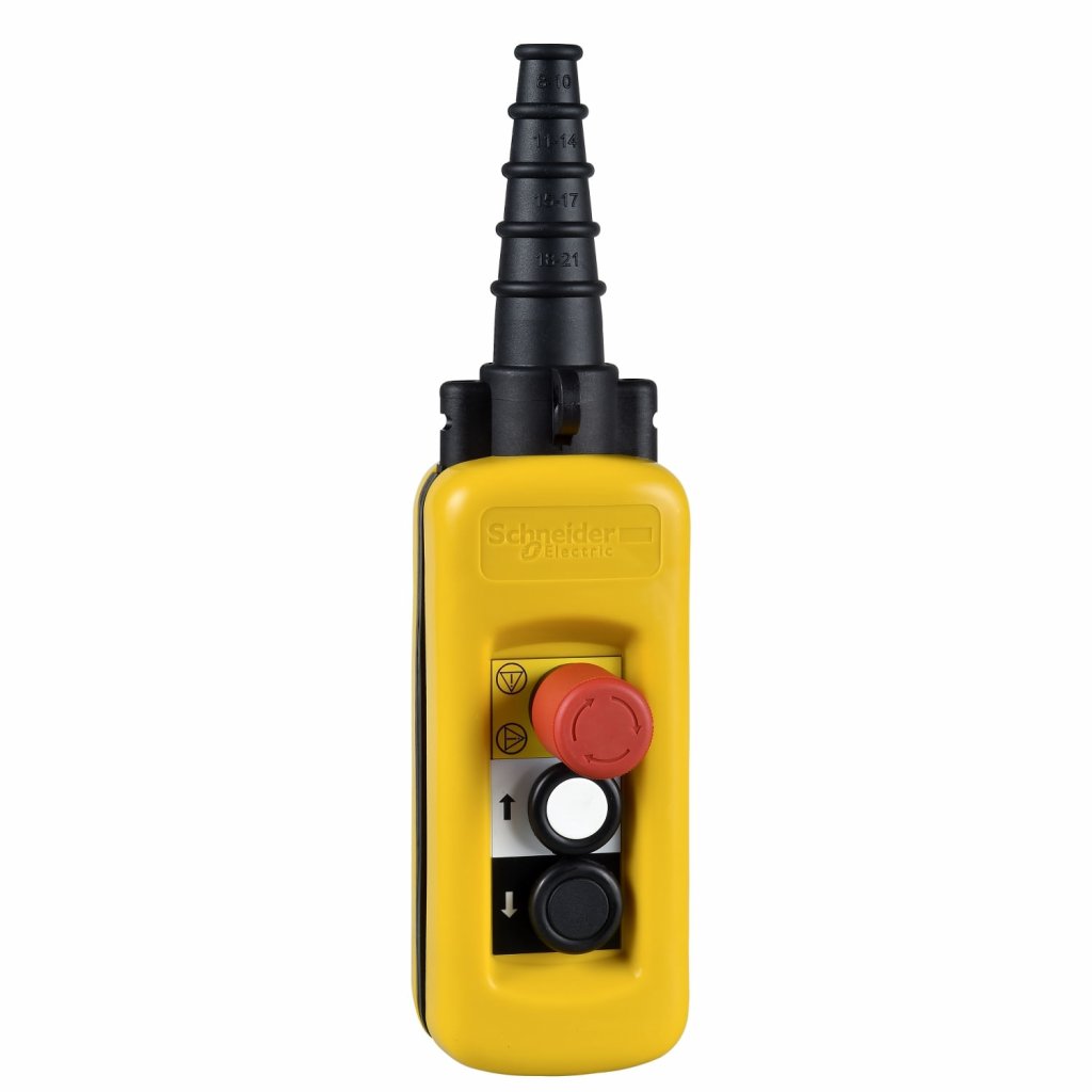 [Imagem do produto BOTOEIRA PENDENTE PLÁSTICA 2 BOTÕES EM XACA27131 SCHNEIDER]