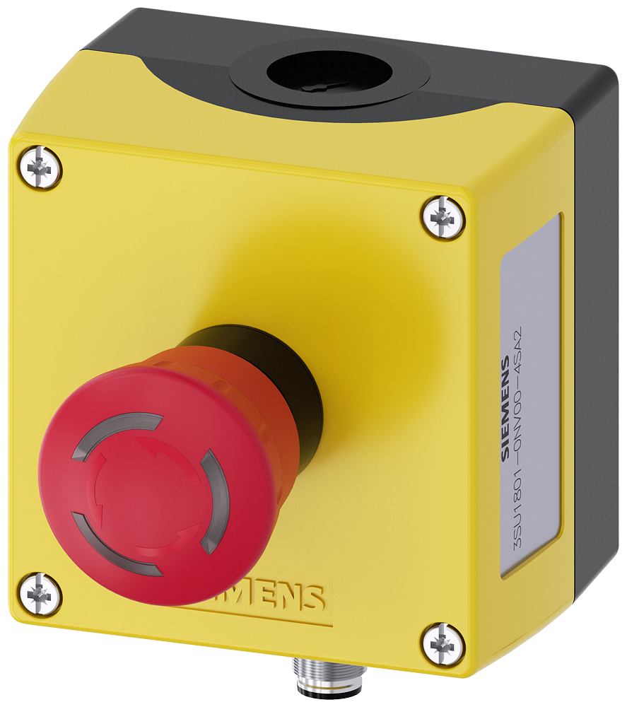 CARCAÇA PARA APARELHO DE COMANDO 22MM REDONDA PLÁSTICO PARTE SUPERIOR DA 3SU18010NV004SA2 SIEMENS